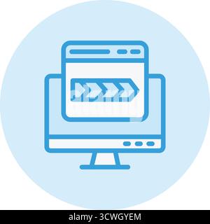 Breadcrumb Vector Icon Design Illustration Stock Vector