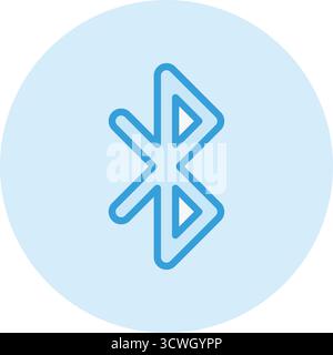 Bluetooth Vector Icon Design Illustration Stock Vector