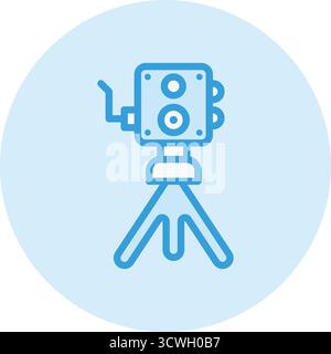 Old camera Vector Icon Design Illustration Stock Vector