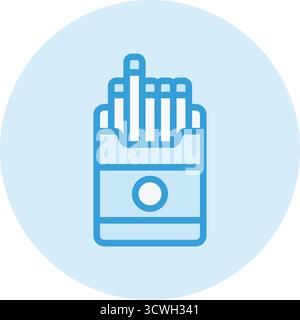 Cigarette Vector Icon Design Illustration Stock Vector