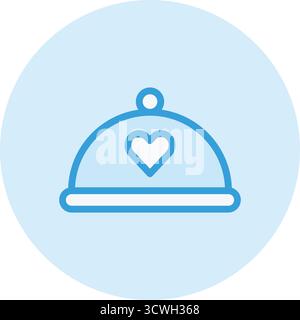 Romantic Dinner Vector Icon Design Illustration Stock Vector