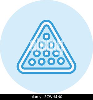 Billiard Vector Icon Design Illustration Stock Vector