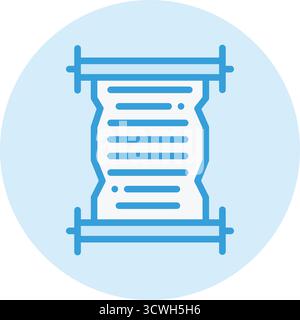 Scroll Vector Icon Design Illustration Stock Vector