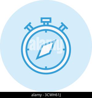 Compass Vector Icon Design Illustration Stock Vector