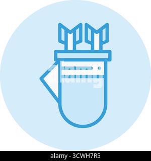 Quiver Vector Icon Design Illustration Stock Vector