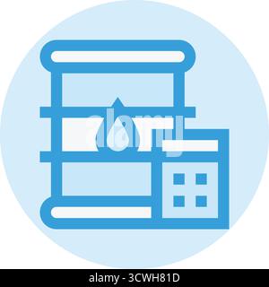 Fuel Calculation Vector Icon Design Illustration Stock Vector