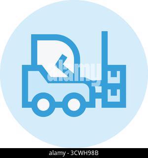 Fork Lifter Vector Icon Design Illustration Stock Vector