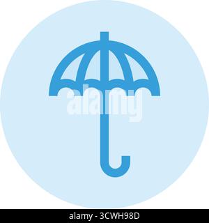 Protective Umbrel Vector Icon Design Illustration Stock Vector