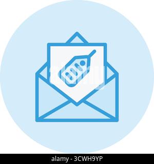 Tagged Vector Icon Design Illustration Stock Vector