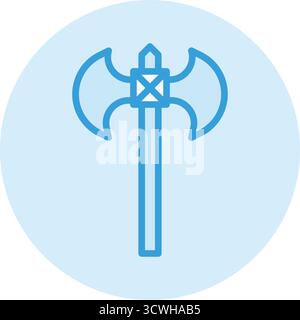 Axe Vector Icon Design Illustration Stock Vector