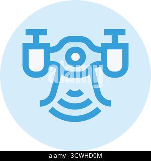 Drone Vector Icon Design Illustration Stock Vector