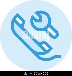 Maintenance Cal Vector Icon Design Illustration Stock Vector