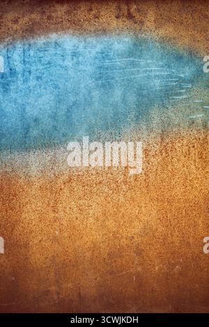 Photo of a rusty wall, abstract background. Stock Photo