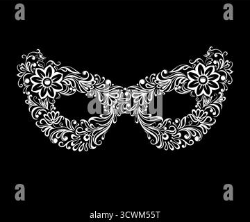 vector openwork masquerade mask Stock Vector