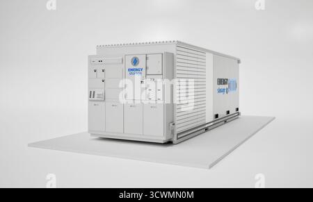 3d rendering energy storage system or battery container unit Stock ...