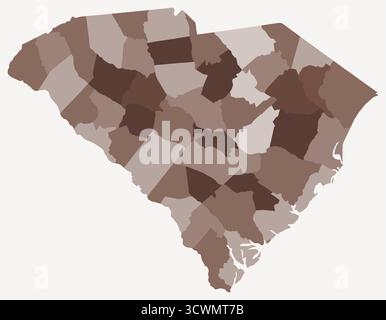 Simple Sc Map Simple outline map of South Carolina is a state of United States ...