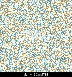 Minimal geometric background with tiny rounded triangles in multiple earth tones. Seamless repeatable pattern with a modern vector style. Stock Vector
