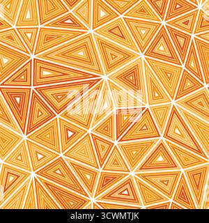 Vector science background. Multiple repeated inner triangles. Large shape size. Mono-tone colored style. Seamless pattern. Trending vector tiles. Stock Vector
