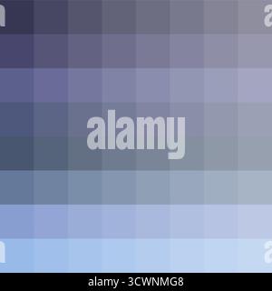 Cool grey palette. Square gradient display. Soft blue Vector tones. Subtle color transition. EPS 10. Stock Vector
