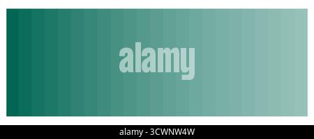 Deep teal gradient. Horizontal color transition. Smooth emerald Vector blend. Dark cyan palette. EPS 10. Stock Vector