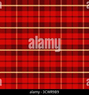 Plaid pattern background using Christmas themed colours Stock Vector