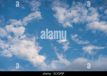 Blue Skies With Clouds Stock Photo