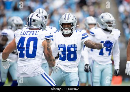 Dallas Cowboys safety Alijah Clark defends on a punt return during an ...