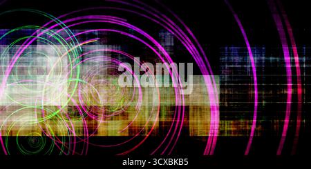 Futuristic Gaming Interface Background Created With Dynamic Digital Elements Stock Photo