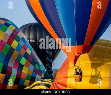 Hot air balloons at the Bristol Balloon Fiesta Stock Photo