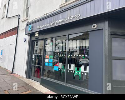 Convenience store entrance Stock Photo
