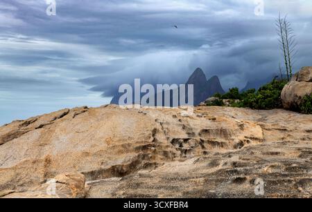 Coastal hills in Rio de Janeiro Stock Photo