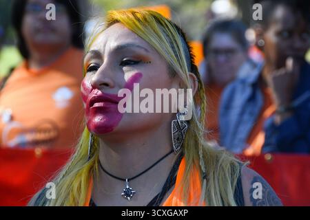 Orange Shirt Day symbols on a jacket honouring Indigenous Residential ...