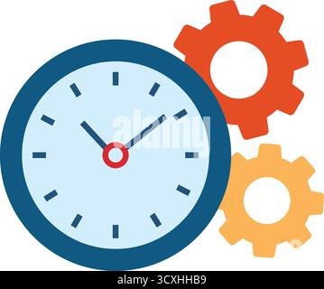 Time and Process Efficiency Stock Vector