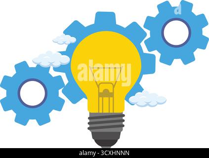 Ideas and Inspiration Innovation Stock Vector