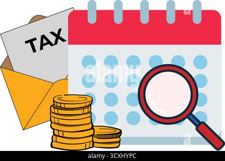 Finance and Economy vector, banking, accounting transactions, e-invoice service .Tax calculation, budget calculation Stock Vector