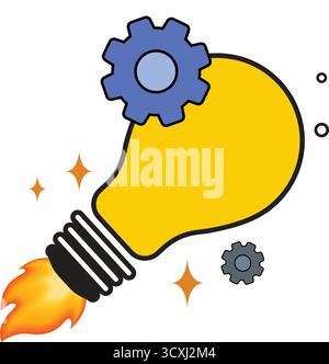 Ideas and Inspiration Innovation Stock Vector