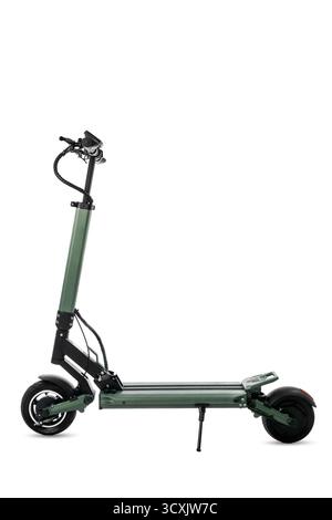 Modern Electric Scooter Isolated on White Background Stock Photo