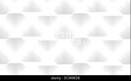 Seamless pattern with star shape ornament. Stylish abstract geometric beam lines texture for web, business and fabric design Stock Vector