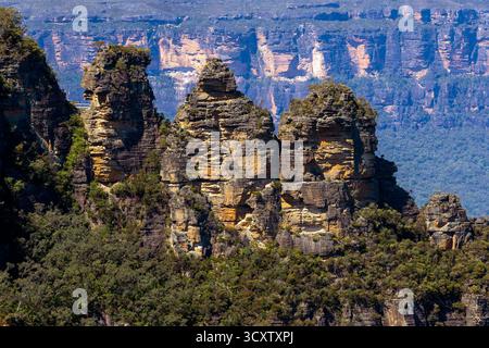 The Three Sisters, Echo Point Katoomba, Blue Mountains National Park, New South Wales, Australia Stock Photo