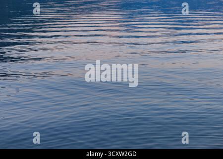 Water surface background in the Kotor Bay, Montenegro Stock Photo
