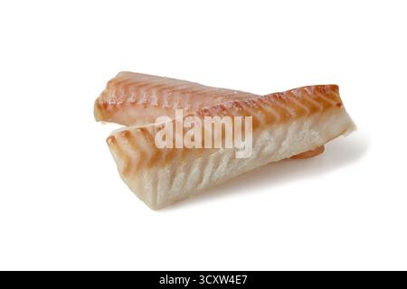 Fresh fish fillet pieces isolated on white background Stock Photo - Alamy