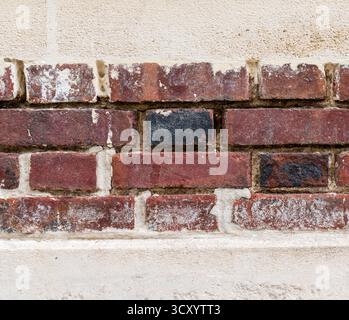 Brick and concrete old wall Stock Photo