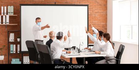 Business people having meeting in office Stock Photo