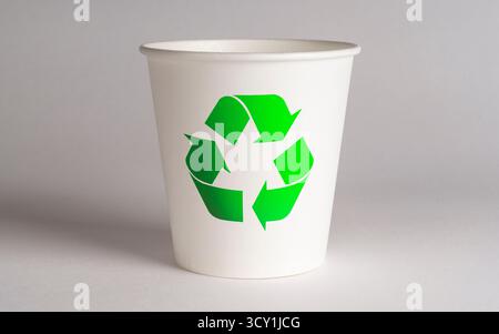 Recyclable Paper Cup Stock Photo