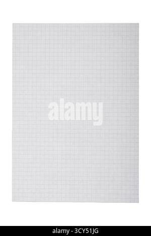 blank sheet of graph paper with square grid pattern Stock Photo