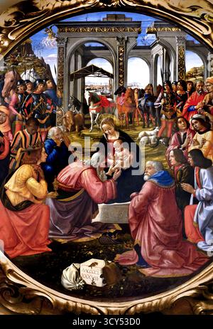 Adoration of the Magi by Domenico Ghirlandaio (Domenico Bigordi, 1448 ...