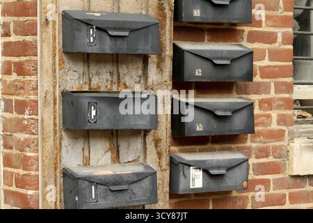 Vintage letterboxes in Lynchburg, VA, USA Stock Photo