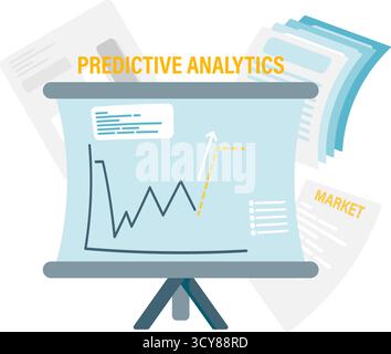 predictive analysis Stock Vector