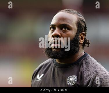 Beno Obano of Bath Rugby during the Gallagher PREM match between ...