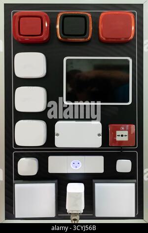 Home Security Alarm System Control Panel Stock Photo
